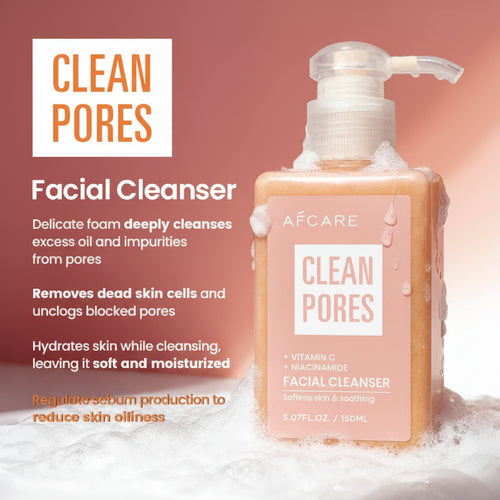 Natural VitaminC Cleanser All Face Wash 150ml Deep Cleans Dissolves Grease Brightens Skin Good With Hyaluronic acid
