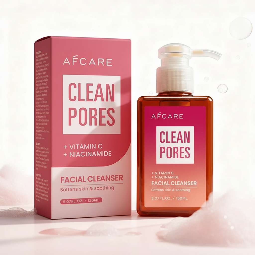Natural VitaminC Cleanser All Face Wash 150ml Deep Cleans Dissolves Grease Brightens Skin Good With Hyaluronic acid