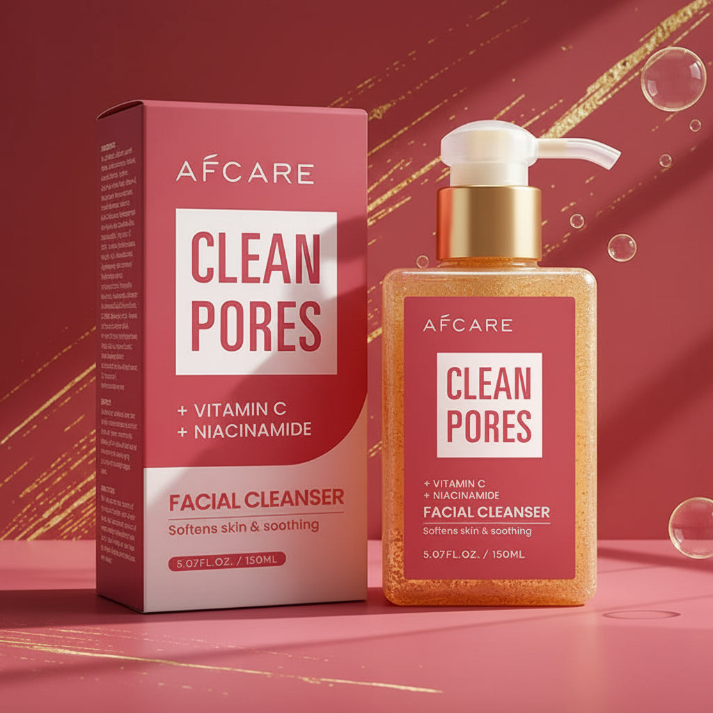 Natural VitaminC Cleanser All Face Wash 150ml Deep Cleans Dissolves Grease Brightens Skin Good With Hyaluronic acid